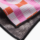 Red Pink Plaid Paw Towel - Pages & Parcels