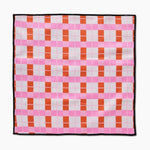 Red Pink Plaid Paw Towel - Pages & Parcels