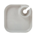 Reusable Party Plates w/ Stemware Holder - Set of 4 - White - Pages & Parcels