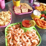 Reusable Party Plates w/ Stemware Holder - Set of 4 - White - Pages & Parcels
