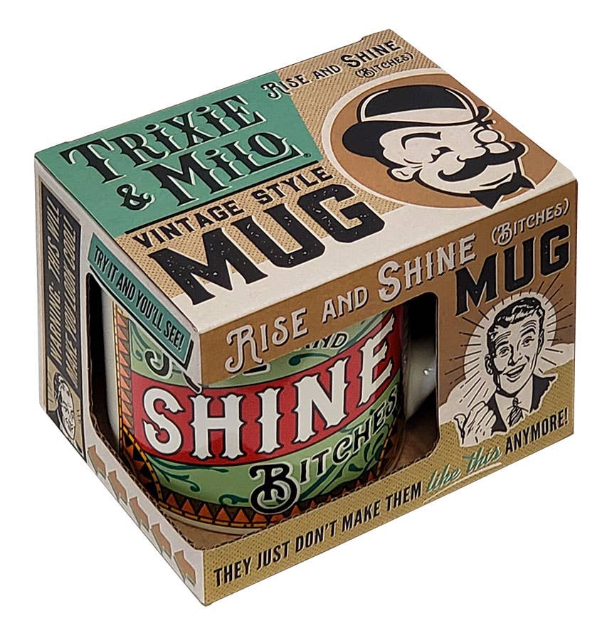 Rise & Shine Bitches Mug – Porcelain Coffee Mug - Pages & Parcels