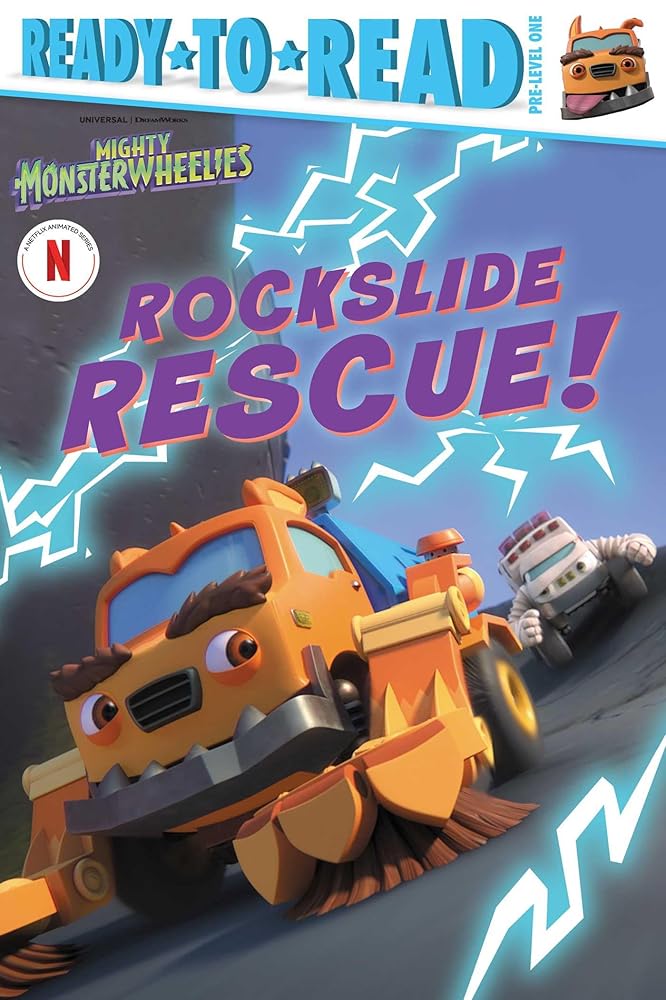 Rockslide Rescue!: Ready-to-Read Pre-Level 1 (Mighty Monsterwheelies) cover image