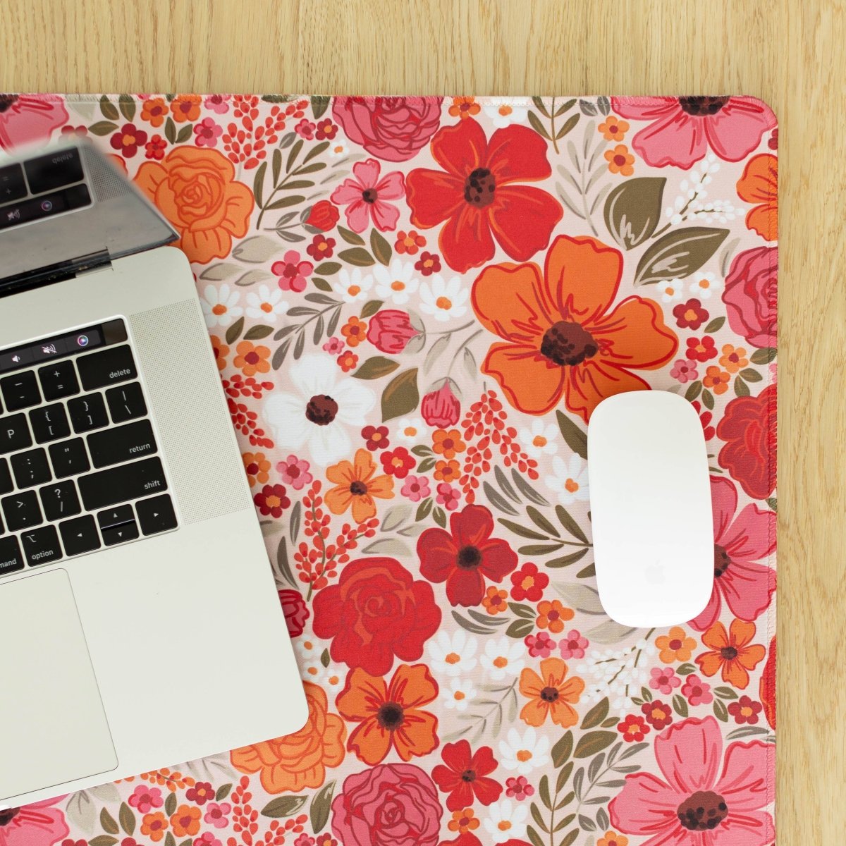 Rosewood Blooms Desk Pad: Small - Pages & Parcels