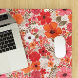 Rosewood Blooms Desk Pad: Small - Pages & Parcels