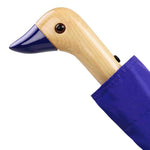 Royal Blue Compact Eco - Friendly Wind Resistant Umbrella - Pages & Parcels