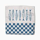 Sardine Check Blue Dishcloth Set - Pages & Parcels