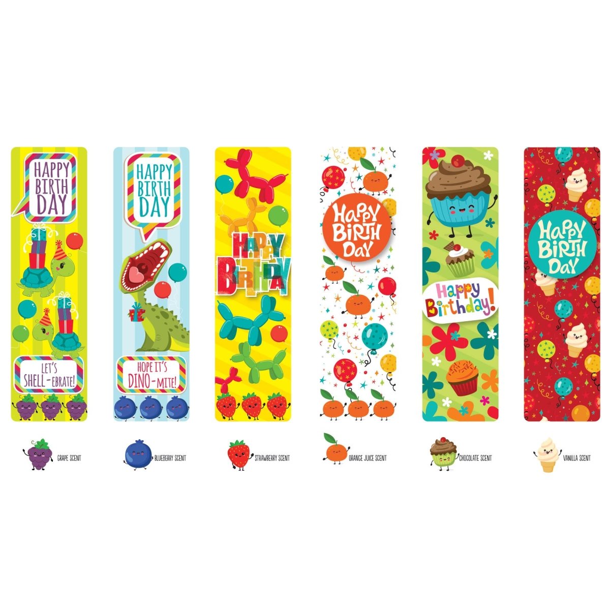 SCENTED BIRTHDAY BOOKMARK 48/BAG - Pages & Parcels