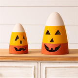 (Set of Two) Candy Corn Jack O' Lanterns - Pages & Parcels