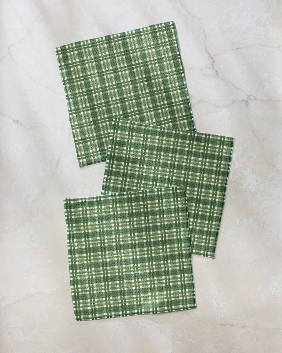 Shay Plaid Dishcloth Set - Pages & Parcels