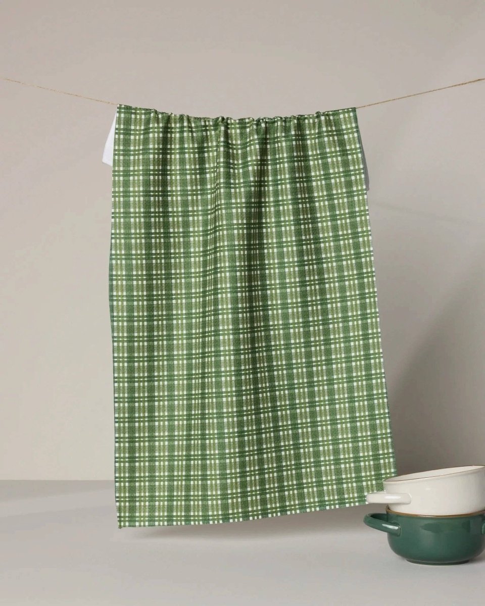 Shay Plaid Tea Towel - Pages & Parcels