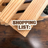 Shopping List | Wood Magnet - Pages & Parcels