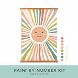 Smiley Sunshine Paint - by - Number Kit for Kids | Breathe People - Pages & Parcels