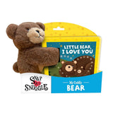 Snap & Snuggle: Little Bear, I Love You: Cuddly Bear Plush Silicone Slap Bracelet and Board Book for Kids cover image