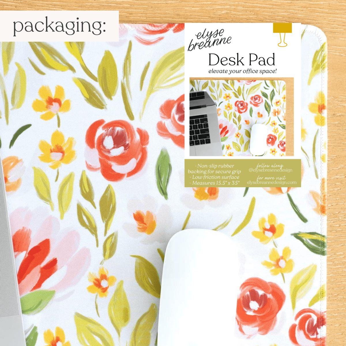 Spring Garden Desk Pad: Small - Pages & Parcels