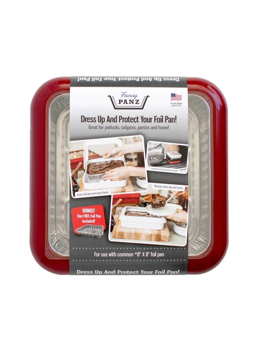 Square Set - 8x8 Pan Frame w/ Lid & Serving Spoon - Red - Pages & Parcels