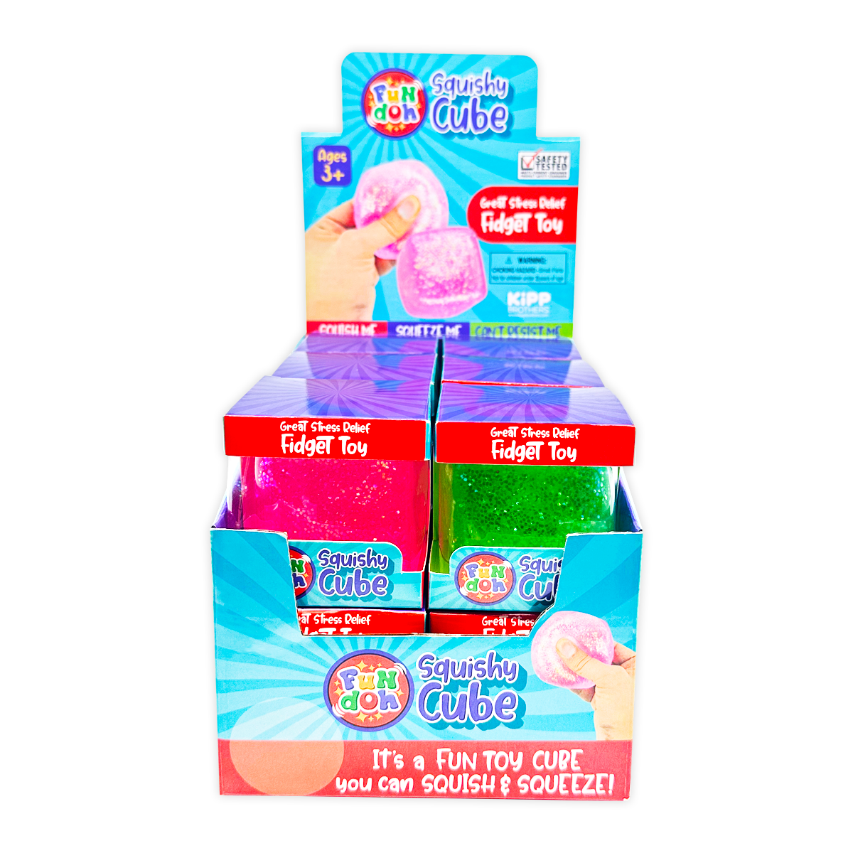 Squish & Squeeze Cube Ball Toy - Pages & Parcels