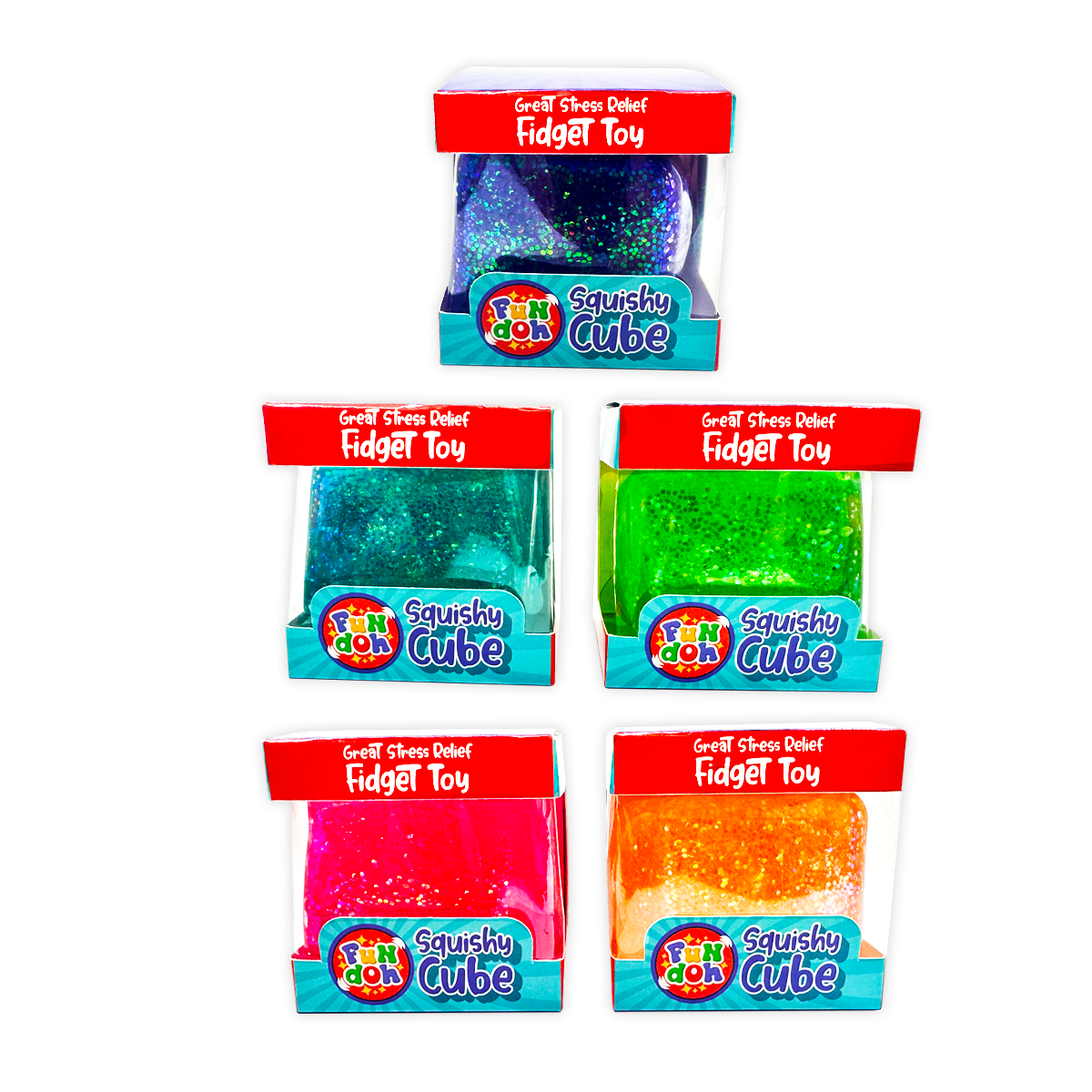 Squish & Squeeze Cube Ball Toy - Pages & Parcels
