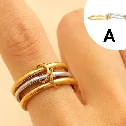Stackable Stainless Steel Band Rings - Pages & Parcels