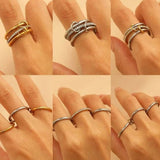 Stackable Stainless Steel Band Rings - Pages & Parcels