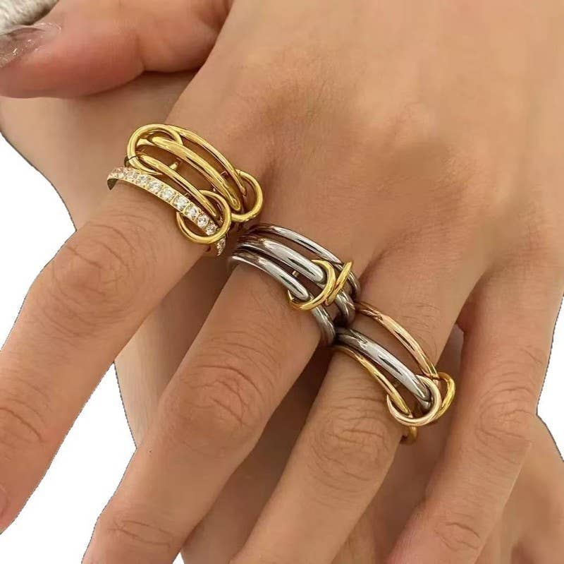 Stackable Stainless Steel Band Rings - Pages & Parcels