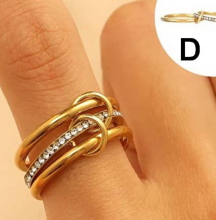 Stackable Stainless Steel Band Rings - Pages & Parcels