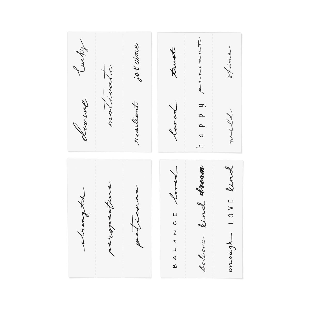 Statement Temporary Tattoo Pack - Pages & Parcels
