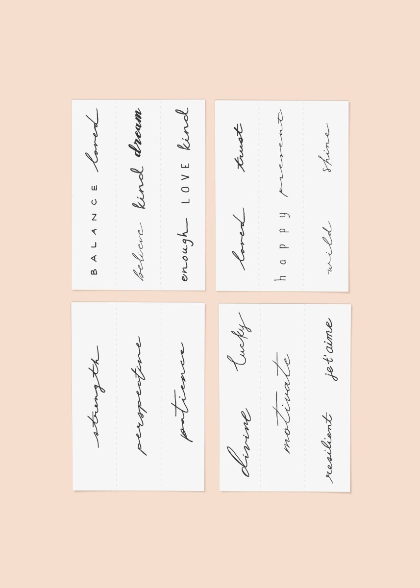 Statement Temporary Tattoo Pack - Pages & Parcels