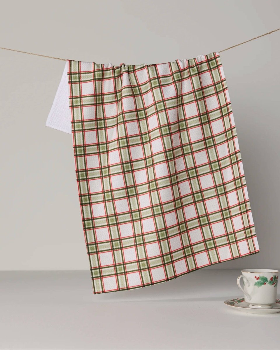 Stocking Plaid Tea Towel - Holiday 2026 - Pages & Parcels