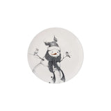 Stoneware Serving Platter w/ Snowmen & Birds - Pages & Parcels
