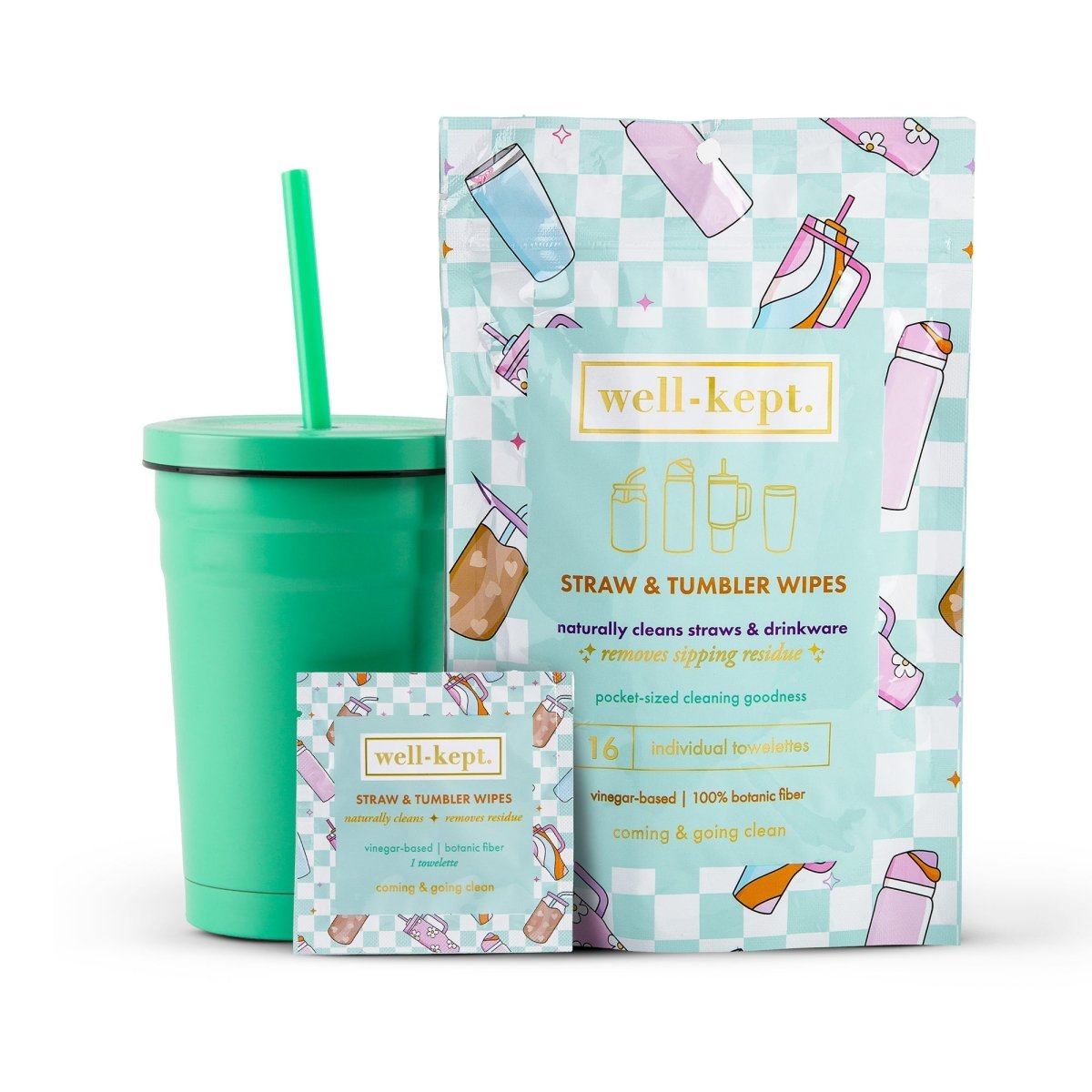Straw + Tumbler Wipes - Pages & Parcels
