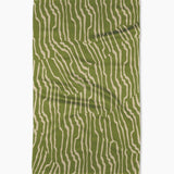Stripe Funk Grounds Green Tea Towel - Pages & Parcels