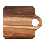 Suar wood cheese and cutting board with a handle