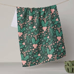 Sugarplum Florals Tea Towel - Holiday 2026 - Pages & Parcels