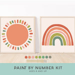 Sun + Moon Paint by Number Kit + Easel for Kids | Breathe People - Pages & Parcels