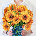 Sunflower (Updated Vase) (8 Pop - up Greeting Cards) - Pages & Parcels