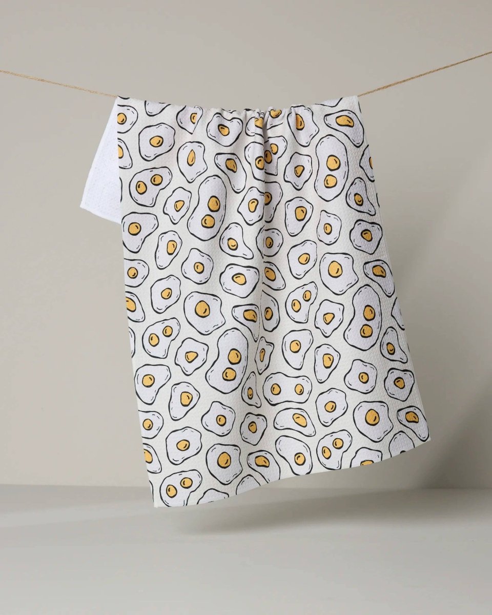 Sunny Side Eggs Tea Towel - Pages & Parcels