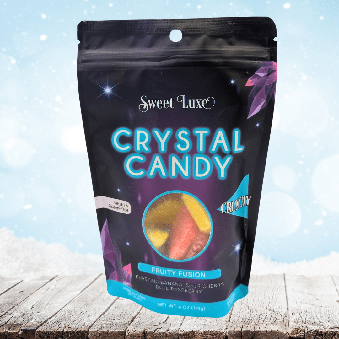 Sweet Luxe™ NEW Extra Crunchy Crystal Candy - Fruity Fusion Flavor Mix - Pages & Parcels