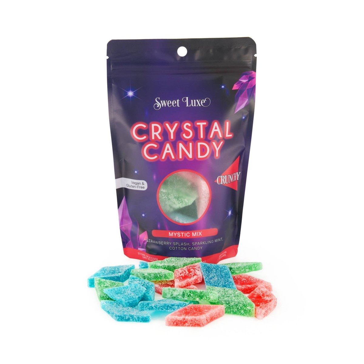 Sweet Luxe™ NEW Extra Crunchy Crystal Candy - Mystic Flavor Mix - Pages & Parcels