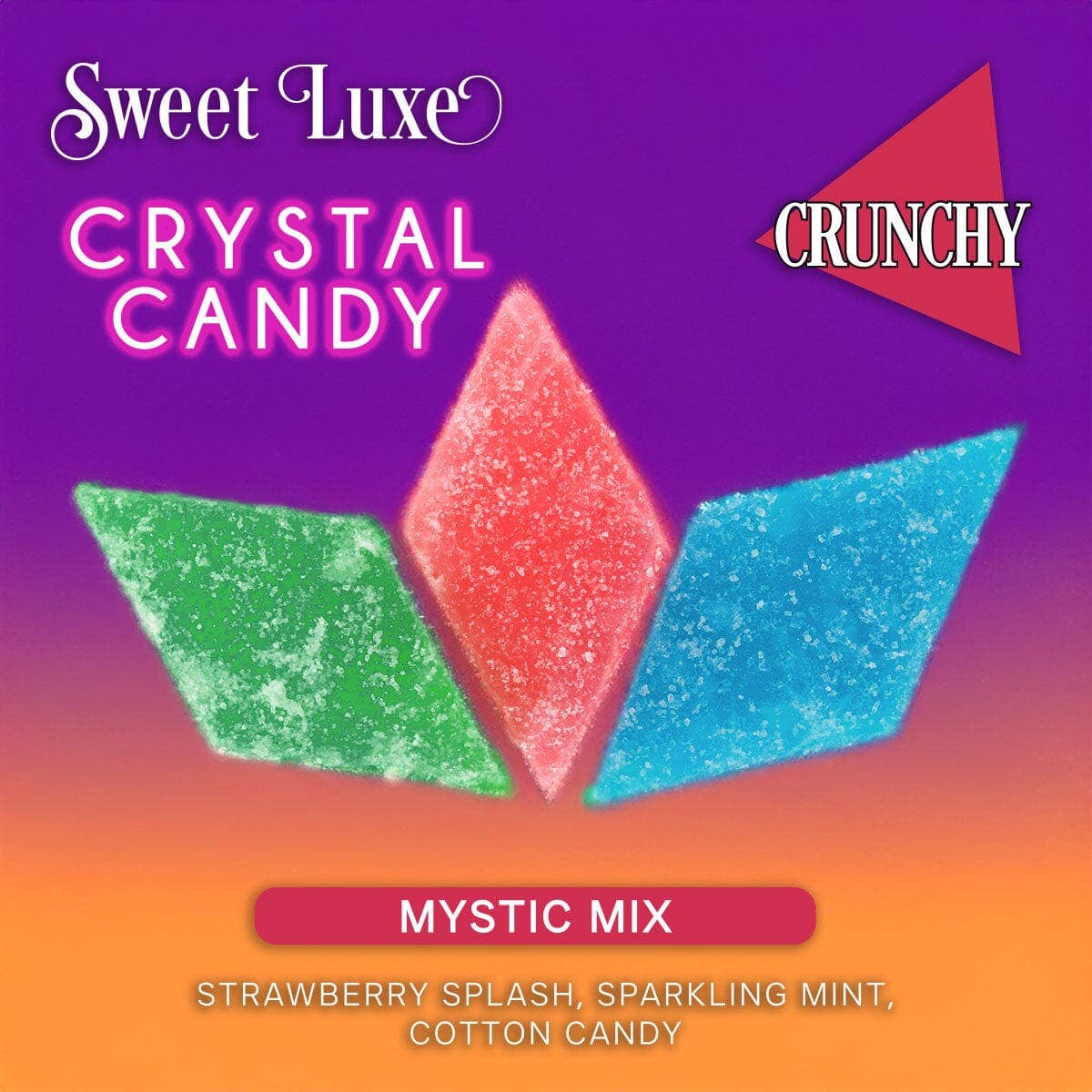 Sweet Luxe™ NEW Extra Crunchy Crystal Candy - Mystic Flavor Mix - Pages & Parcels