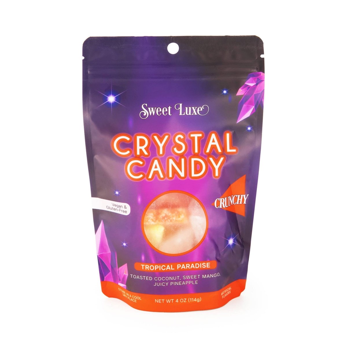 Sweet Luxe™ NEW Extra Crunchy Crystal Candy - Tropical Paradise Flavor Mix - Pages & Parcels