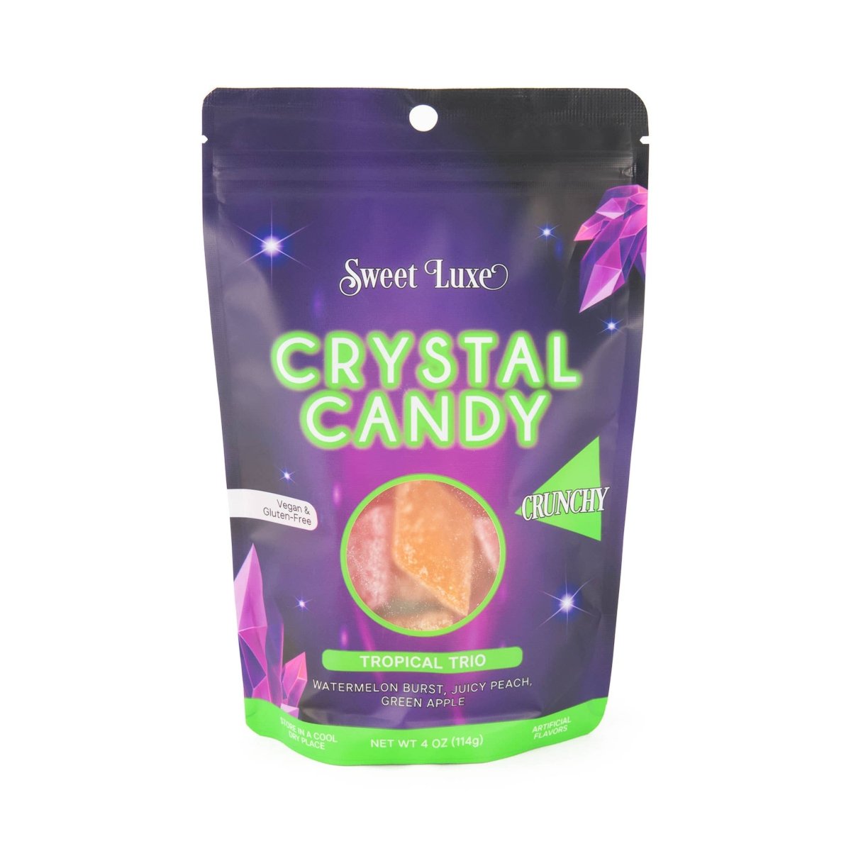 Sweet Luxe™ NEW Extra Crunchy Crystal Candy - Tropical Trio Flavor Mix - Pages & Parcels
