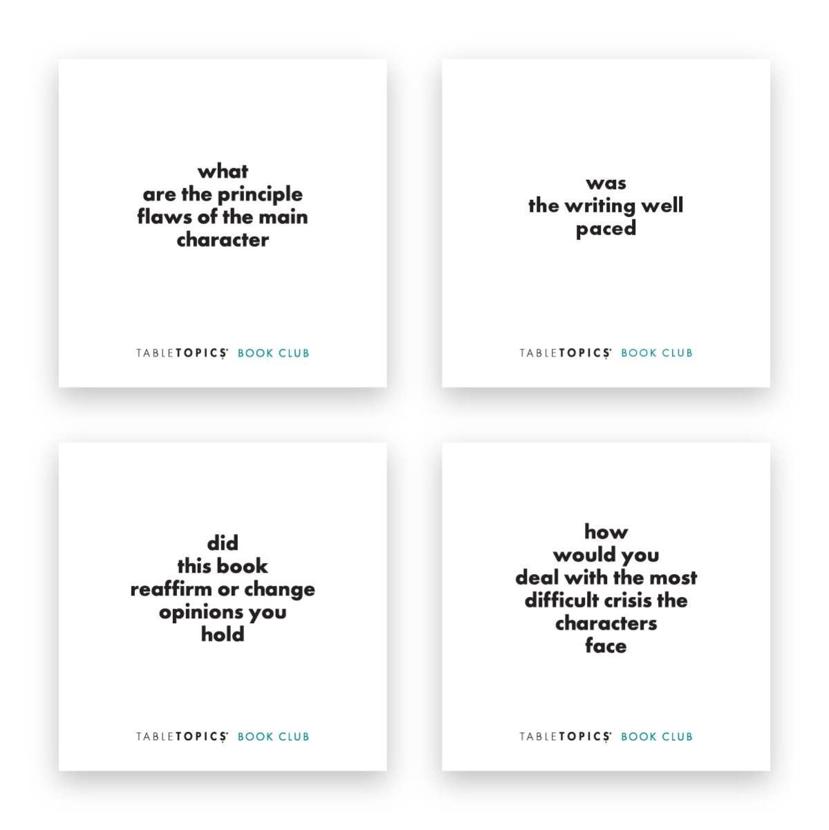 TABLETOPICS BOOK CLUB - Conversation Starter Questions - Pages & Parcels
