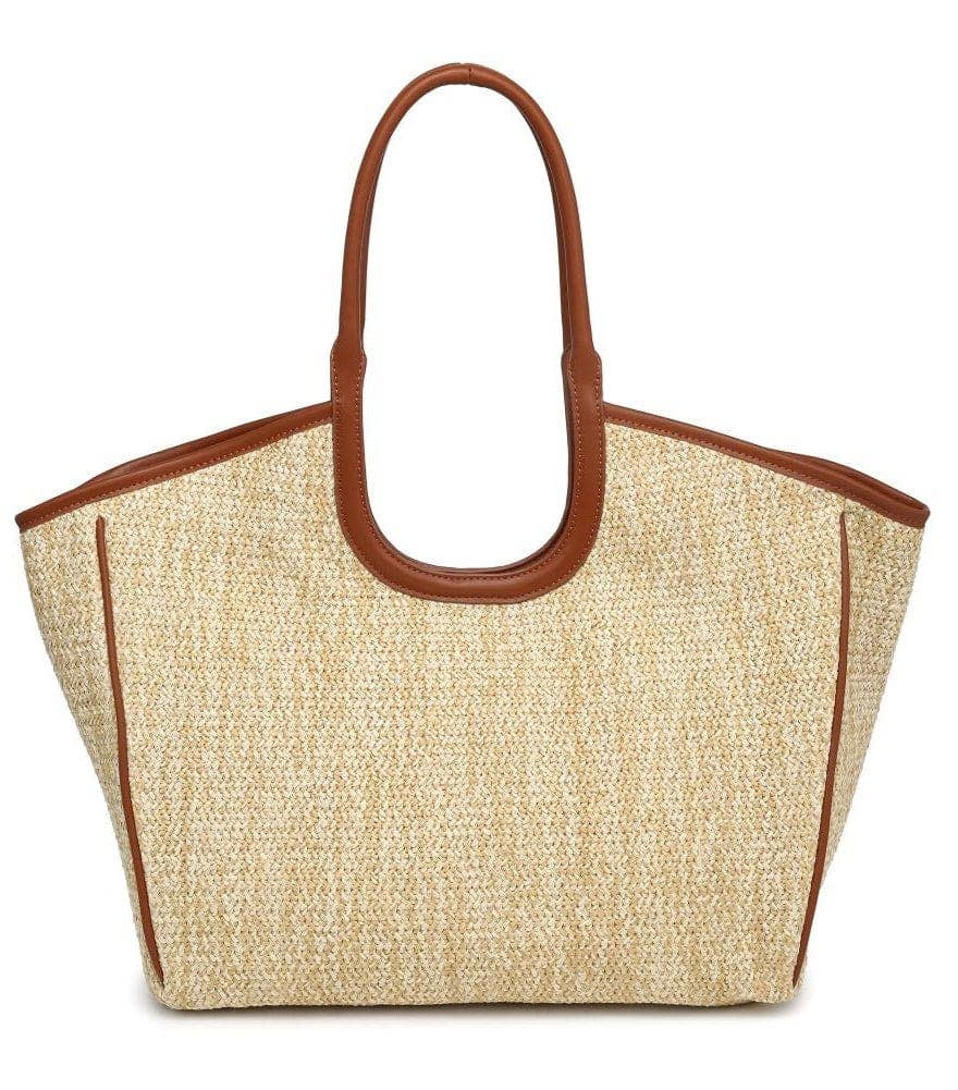 Tanya Straw Tote Bag - Pages & Parcels