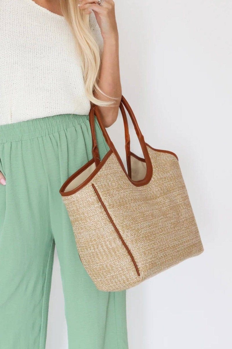 Tanya Straw Tote Bag - Pages & Parcels