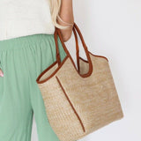 Tanya Straw Tote Bag - Pages & Parcels
