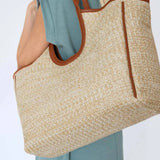 Tanya Straw Tote Bag - Pages & Parcels