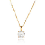 Tarnish-Free Emerald-Cut Crystal Necklace - Pages & Parcels