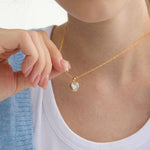 Tarnish-Free Emerald-Cut Crystal Necklace - Pages & Parcels