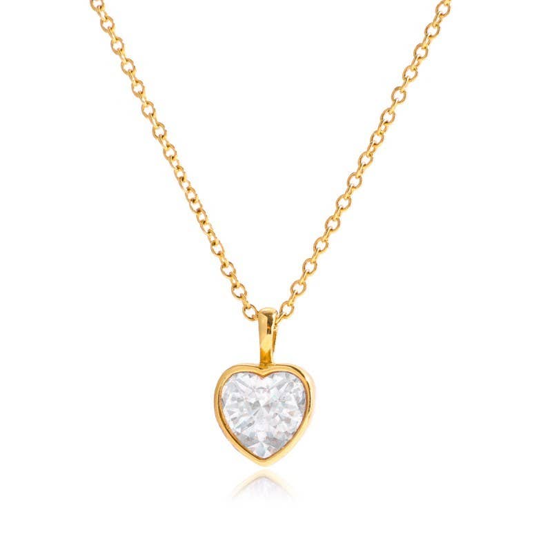Tarnish-Free Emerald-Cut Crystal Necklace - Pages & Parcels