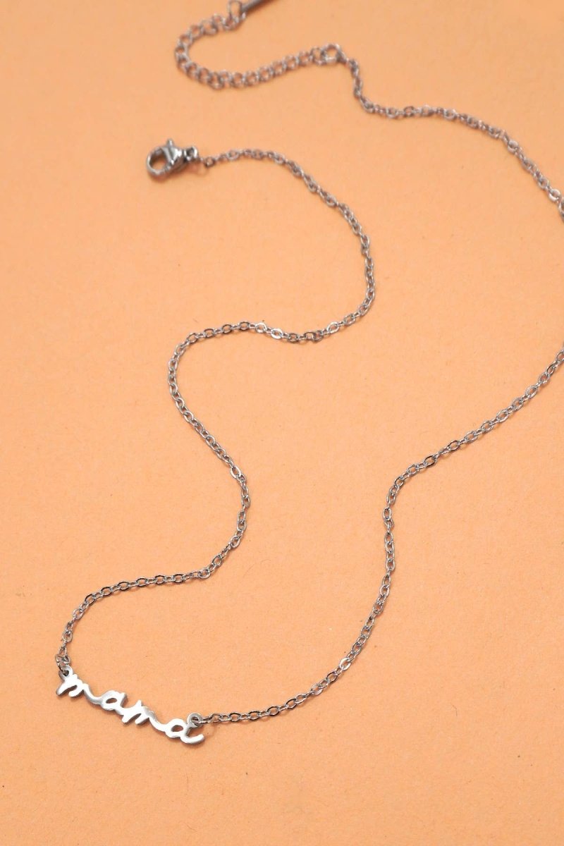 Tarnish-Free Mama Pendant Necklace - Pages & Parcels